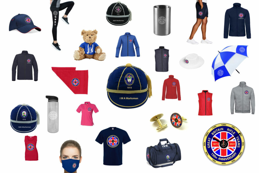 Collage of clothing and accesories for the GBRT 150th Anniversary