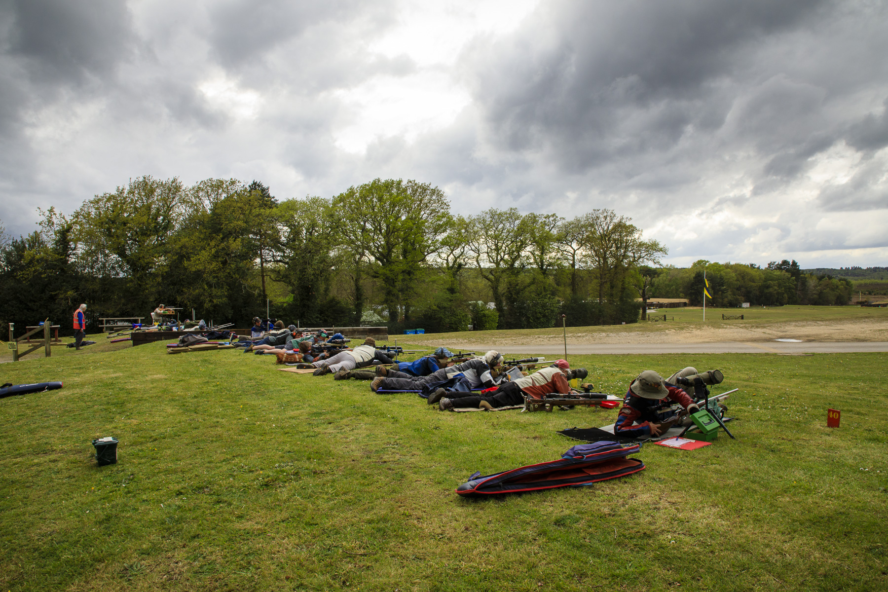 Menancing skies threatening 1200 yards