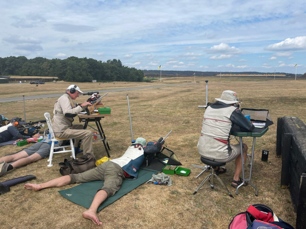 Shooters at 1100 yards on day 3 of The Ashes